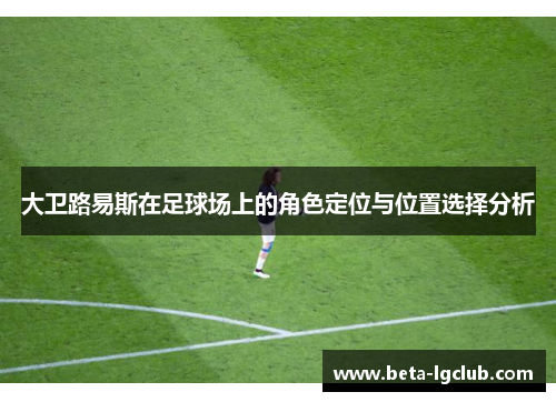 大卫路易斯在足球场上的角色定位与位置选择分析