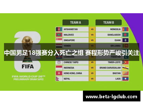 中国男足18强赛分入死亡之组 赛程形势严峻引关注